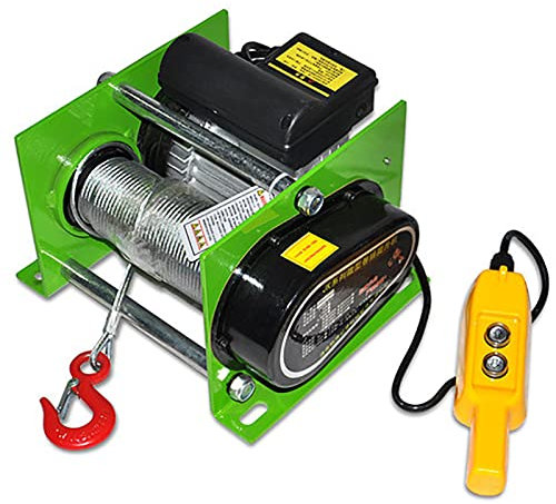 Electric Hoist 1000kg - Multi-functional Small Crane for Vertical Lifting and Horizontal Pulling with Automatic Brake Feature