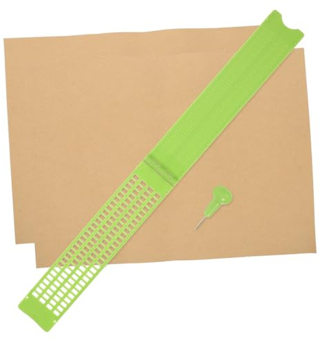 WEKADRIN Piastra di Scrittura Braille in Plastica Leggera e Resistente per Ciechi, Set 1 Tavoletta e Penna, per Esercizi di Scrittura Quotidiana