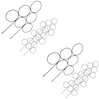 VICASKY 8 Pièces Lot de Treillis Métal pour Plantes Grimpantes Support Robuste pour Vignes et Plantes Vertes Pot Intérieur Jardin