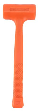 Alomejor Orange Dead Blow Mallet Gummihammare med Hög Hävstångseffekt för Kakelläggning och Plåtgjutning