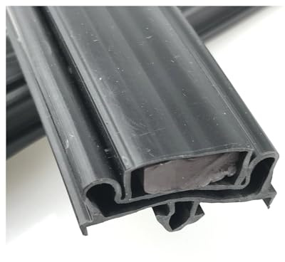 2 m/lote Tira magnética for congelador, junta de goma PVC for frigorífico, perfil plástico antipolvo, sellado impermeable for puerta