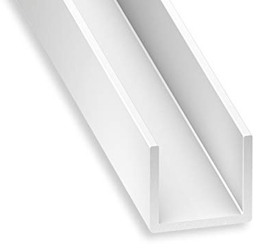 CQFD U PVC blanc 10x21x10x1mm int.19 1m