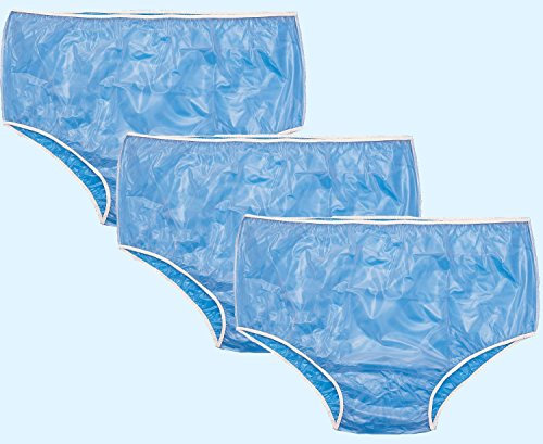 Gadget Planet Adult Waterproof Pants (Extra Large) Pack of 3 - Adult Incontinence Nappies Made from 100% Vinyl, Stay Comfortable and Dry