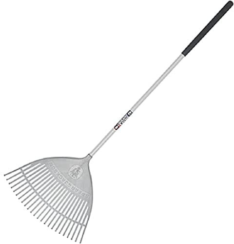 Spear & Jackson 3884NB Neverbend Carbon Plastic Leaf Rake Wooden Handle
