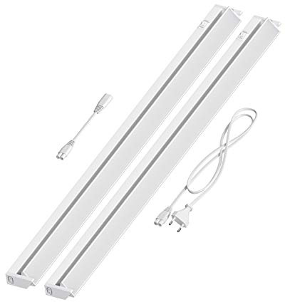 ledscom.de LED Unterbau-Leuchte LIWO 91cm, schwenkbar, je 1444lm, warmweiß 2er Set