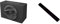 Hertz DBX 25.3 Sub Box 250 mm Pot. Max 600W + Rotolo 70x140 cm colore nero Moquette Adesiva liscia fonoassorbente rivestimento acustico