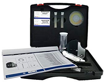 YMBERSA Aktenkoffer Test Analytiker wassertester Pool Colorimeterscheibe Natriumhypochlorit Messbereich 2-18%