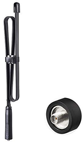 Bingfu Antenna Radio VHF UHF Bibanda 144Mhz 430Mhz Pieghevole 79 cm Tattica CS SMA FemminaCompatibile con Antenna Maggiorata Baofeng UV-5R PLUS BF-F8HP UV-82 BF-888S Radioamatori Portatile