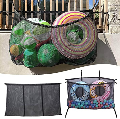 Yusheng Aufbewahrungstasche Pool Aufbewahrung, Aufbewahrung Tasche Garten Spielzeuge Aufbewahrungstasche Für Sandspielzeug, Fußball, Basketball, Schwimmen, Poolspielzeug