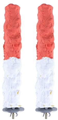 UKCOCO Vogel Sitzstange Plattform Stehen 2 Pcs Sitzstange Für Papageien Papagei Spielzeug Papagei Liefert Essbare Kauen Sitzstange