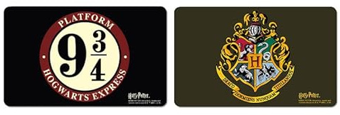 Logoshirt® Harry Potter Hogwarts Frühstücksbrettchen, 23x14cm, 2er Set | Spülmaschinenfest, Hitzebeständig, Lizenziertes Originaldesign