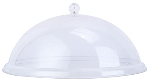 Campana di Copertura per Alimenti in Acrilico Trasparente 8 Pollici Copri Piatti per Uso Alimentare Protezione Igienica per Dolci E Pasti in Casa E Eventi