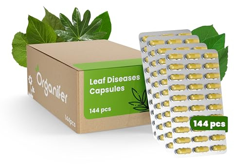 Blattkapseln - 144 Stück | Pflanzengesundheitskapseln - Gartenpflege - Nachhaltige Pflanzenpflege - Ungiftige Kapseln - Organifer