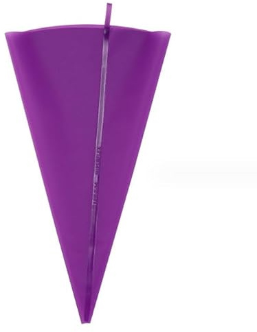 ASEANAO Aseanao 39306 - Sacchetti da pasticceria in silicone, riutilizzabili, per decorare torte e biscotti, colore: viola, 45,7 cm, 10 pezzi