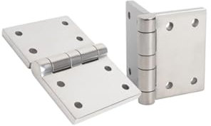 Aiyomi 2 Stück Schwerlast-Industriescharniere, Türscharniere, 6 Zoll Geschliffen Verdickt 304 Edelstahl Scharniere, Mechanisches Scharnier (150x100x10mm)