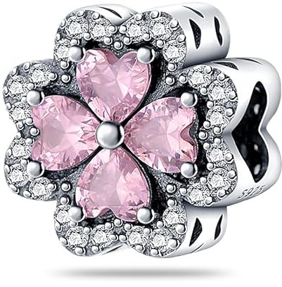 Pandach Damen Charm Anhänger für Armband 925 Sterling Silber Charms Beads passend für Armband und Halskette, Kompatibel mit Europäischen Armbänder für Frauen Mädchen C4