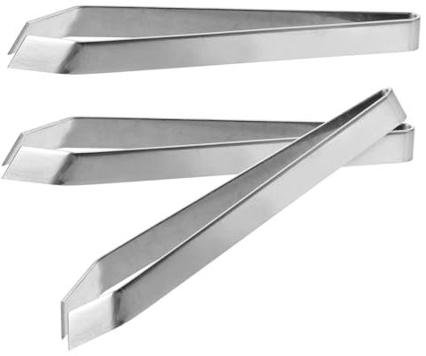 CIYODO Pinzette in Acciaio Inossidabile per Lische di Pesce Set di 3 Pezzi Utensili di Precisione Styling degli Alimenti Design Inclinato Pratico