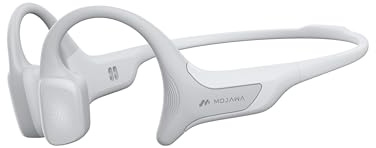 mojawa HaptiFit Terra Smart Bone Conduction Sports Headphones, Open-Ear, 32GB MP3, IP68 Waterproof, Noise-Cancelling Mic, Heart Rate Monitoring, Exercise Data Recording– for Swimming, Running & More