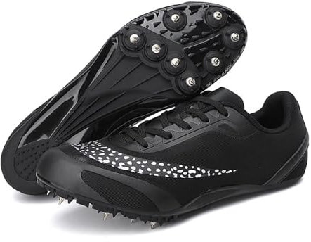 Zapatillas de Atletismo Unisex con 8 Clavos: Zapatillas Profesionales Transpirables para Correr, Saltar y Sprint para Hombres y Mujeres, para Deportes Profesionales y de Velocidad