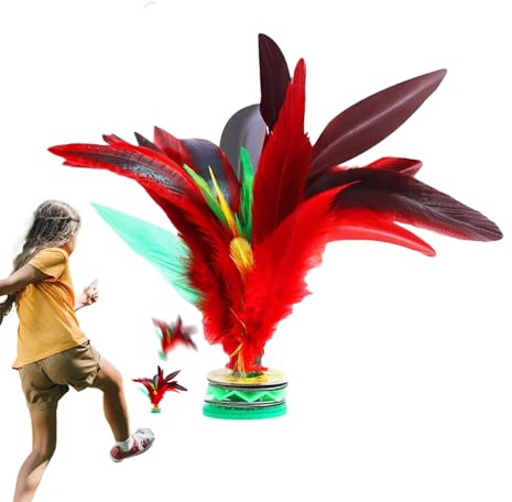 Jianzi Shuttlecock - Vibrant Feather Footbag Trainer, Kick Game For Balance Coordination | Giocattolo Cinese Classico Per Sport Per Piede All'aperto Al Coperto, Per Adulti Per Adulti Equipaggiamento D