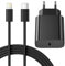 Chargeur Rapide for iPhone, 25W Prise USB C for iPhone 14/14 Plus/14 Pro/14 Pro Max/13/12/11/SE/Mini/X/XS/XR SE 8 7 6 6S, USB C Prise et 2M Cable Secteur C-to Lightning Mural Alimentation Adaptateur