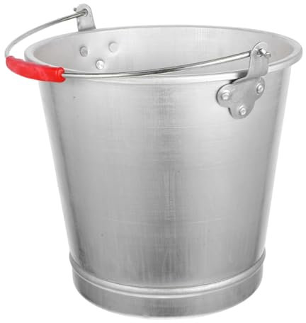 OUNONA 1pezzi Metallo Vintage Con Per Alluminio Da Contenitore Versatile e Giardino Capacità Per Latte e Altri