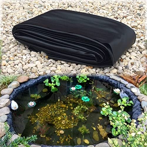 ZARBAILRE Waterproof Pond Liner Fish Pond Fabric Durable PreFabricated Pond Cover Ideal for Fish Ponds and Fountains (4x25m/13.12x82ft)