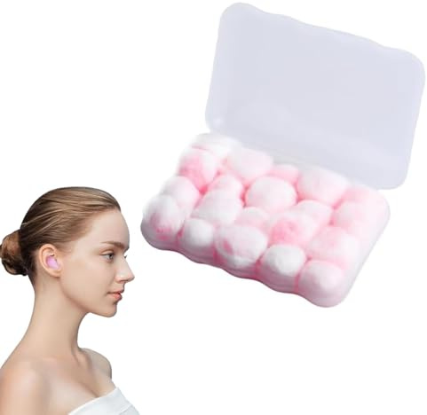 20 Pezzi Tappi orecchie, tappi per orecchie, Tappi Orecchie Dormire Cera Riduzione del Rumore per Proteggere l'udito di Adulti e Bambinic