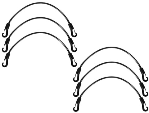 ERINGOGO 6 Stück Elastische Beinriemen mit Doppelseitigen Schnellverschluss Clips als Ersatz für Pferdedecken für Winter und Alltag aus Nylon und Kunststoff
