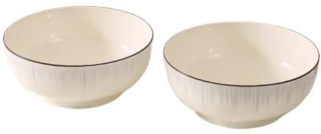 KeuLen Cuencos for sopa, juego de cuencos grandes cerámica 1700 ml for sopas, guisos y platos pasta, 2