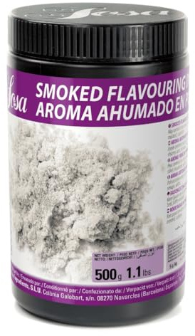 SOSA Aroma affumicato in polvere - Aroma naturale in formato secco progettato per arpotare un intenso sapore affumicato - Formato 500 gr - Uso professionale