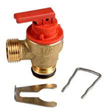 Saunier Duval Glowworm Pressure Relief Valve 3 Bar Brass Bronze Body, Brass or Stainless Steel, 3 Inch Outlet, 3 Ports, Solvent Weld Inlet, BSPT Outlet, Valve
