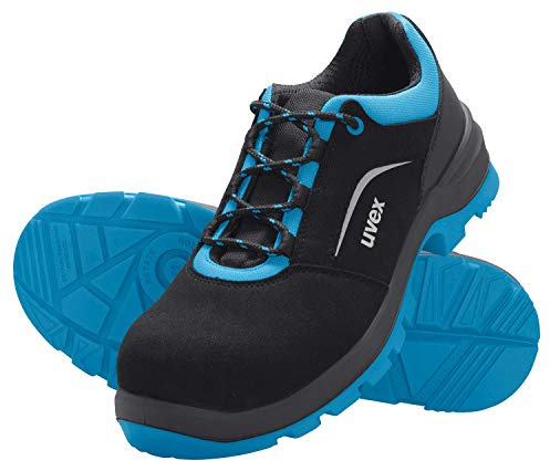 Uvex 2 xenova® 9557843 ESD säkerhetssko S2 Skostorlek (EU): 43 svart, blå 1 par
