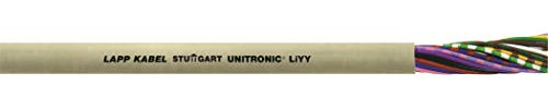 Lapp 10 Meter 0028250 UNITRONIC LiYY PVC-Datenleitung 50x0,14 mm² I Signalleitung I Klingelkabel I Verlängerung LED Kabel 50-adrig I Lötkabel für Platine