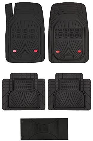 BREMER SITZBEZÜGE 5 teilig Ganzjahres-Bodenmatten Fußmatte Antirutschmatten aus Gummi passend für Subaru XV 1 PKW Auto, LKW, Bus, SUV oder Wohnmobil Wohnwagen zubehör