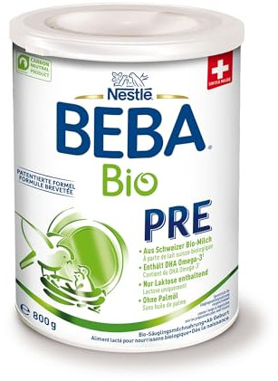 BEBA PRE Bio Anfangsmilch, Anfangsnahrung von Geburt an (1 x 800g)