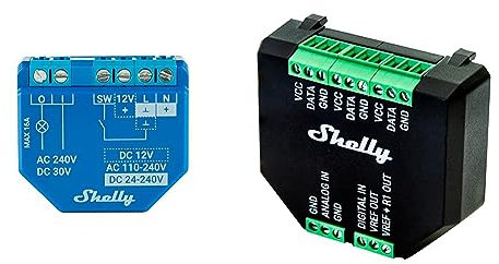 Shelly Plus 1 Smart Home Relais Schalter & Plus Add-On, Smart Home Schnittstelle für Shelly Plus Relais
