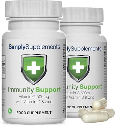 Vitamin C, D and Zinc Capsules for Immunity Support | One-a-Day Formula | 120 Fast Release Capsules = 4 Months’ Supply | Vegan Friendly | Manufactured in The UK