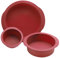 Stampo in Silicone Rotondo - Set di 3 Stampi Antiaderenti per Torte a Strati, Cheesecake, Arcobaleno e Chiffon - Flessibili e Riutilizzabili