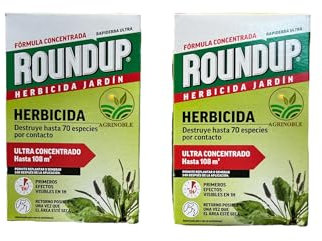 Herbicida roundup 750 ml para todo tipo de malas hierbas cubre hasta 320 m2 | 3x250ml 15 litros de Agua | Formula Concentrada | Efectos en 1 hora | Elimina hasta 70 especies de hierbas y musgo |