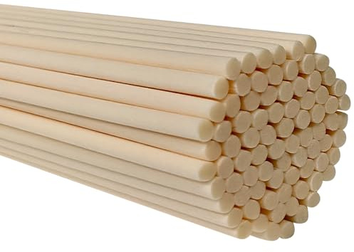 25cm Diffuser Replacement Sticks - 60Pcs Fiber Reed Fragrance Sticks Refill for Home and Bathroom - Rattan Essential Oil Sticks for Scented Diffuser (Primary Color)