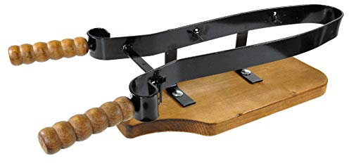 Fermaprosciutto Portaprosciutto in ferro e Base Legno