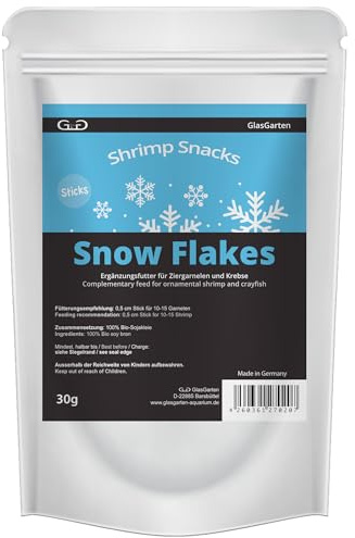 GlasGarten Shrimp Snacks Snow Flakes 30g