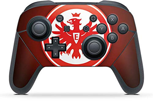 DeinDesign Skin kompatibel mit Nintendo Switch Pro Controller Folie Sticker Eintracht Frankfurt Offizielles Lizenzprodukt Wappen