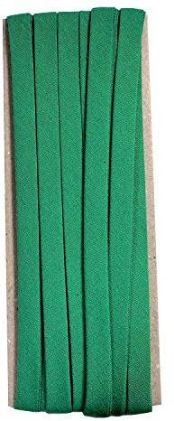 Hobby Trendy Double Fold Cotton Bias Binding Tape 10mm- 3/8inch (5yds) Green