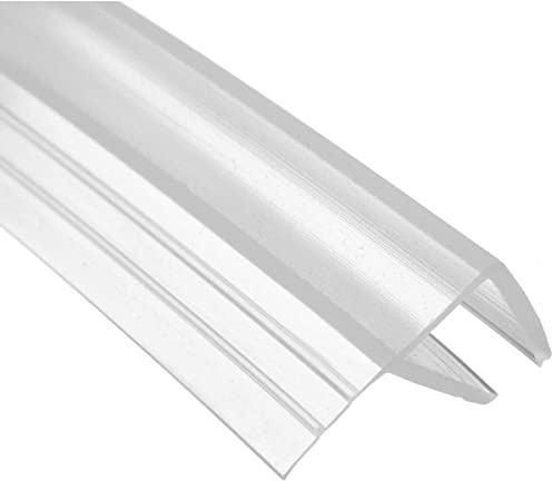Guarnizione Doccia Sottoporta in Gomma di Silicone - Per Spessore di Vetro 6-12mm, F-Type 300cm