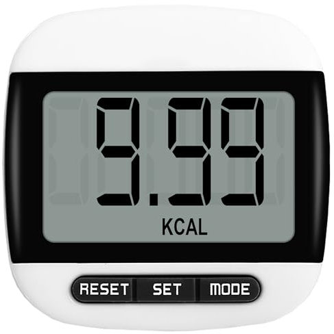 Portable Step Counter Pedometer - Distance, Step, Calories and Fitness Tracker for Men, Women, and Kids