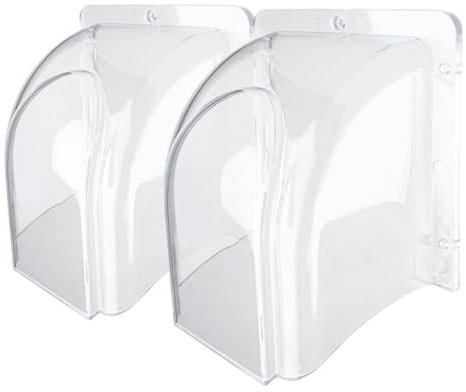 Artibetter 2stücke Türklingel-Abdeckung Für Outdoor-nutzung Schutz Vor Regen Für Türklingelgehäuse Klare Sicht Durch Transparentes Design Robuste Konstruktion Für Täglichen Einsatz