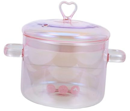 Zerodeko Pentola Di Vintage Con Doppi Manici Per Stufati e Zuppe Per Cucina Domestica e Preparazioni Di Ramen e Porridge