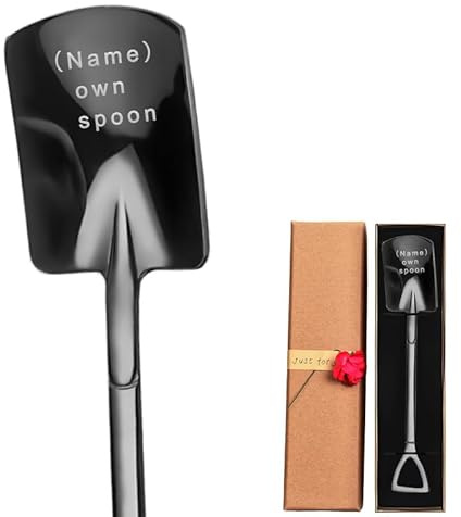 Custom Spoon, Engraved Stainless Steel Coffee Spoon - Ice Cream Spoons | with Mirror Finish - Custom Tablespoon, Ideal Anniversary, Birthday, Christmas